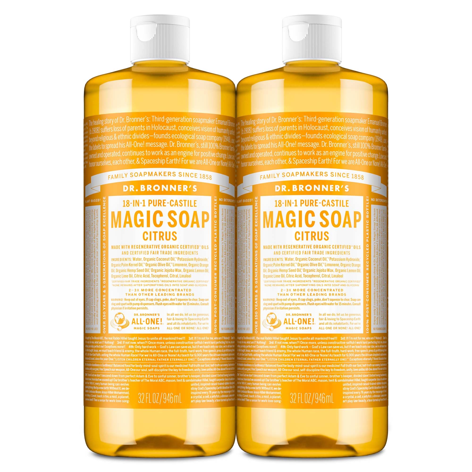 Amazon.com: Dr. Bronner's Magic Soap-Pure-Castile Liquid Soap